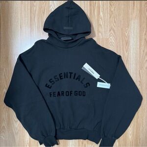 Essentials Fear of God S23 Jetblack Black Hoodie XXS-XL